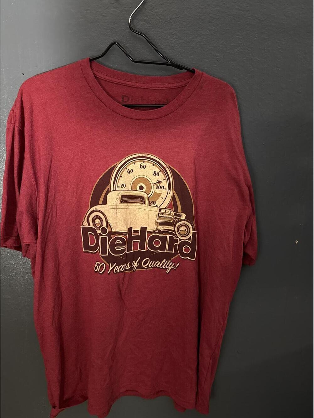 DieHard Graphic T-Shirt 50 Years of Quality Vintage Style